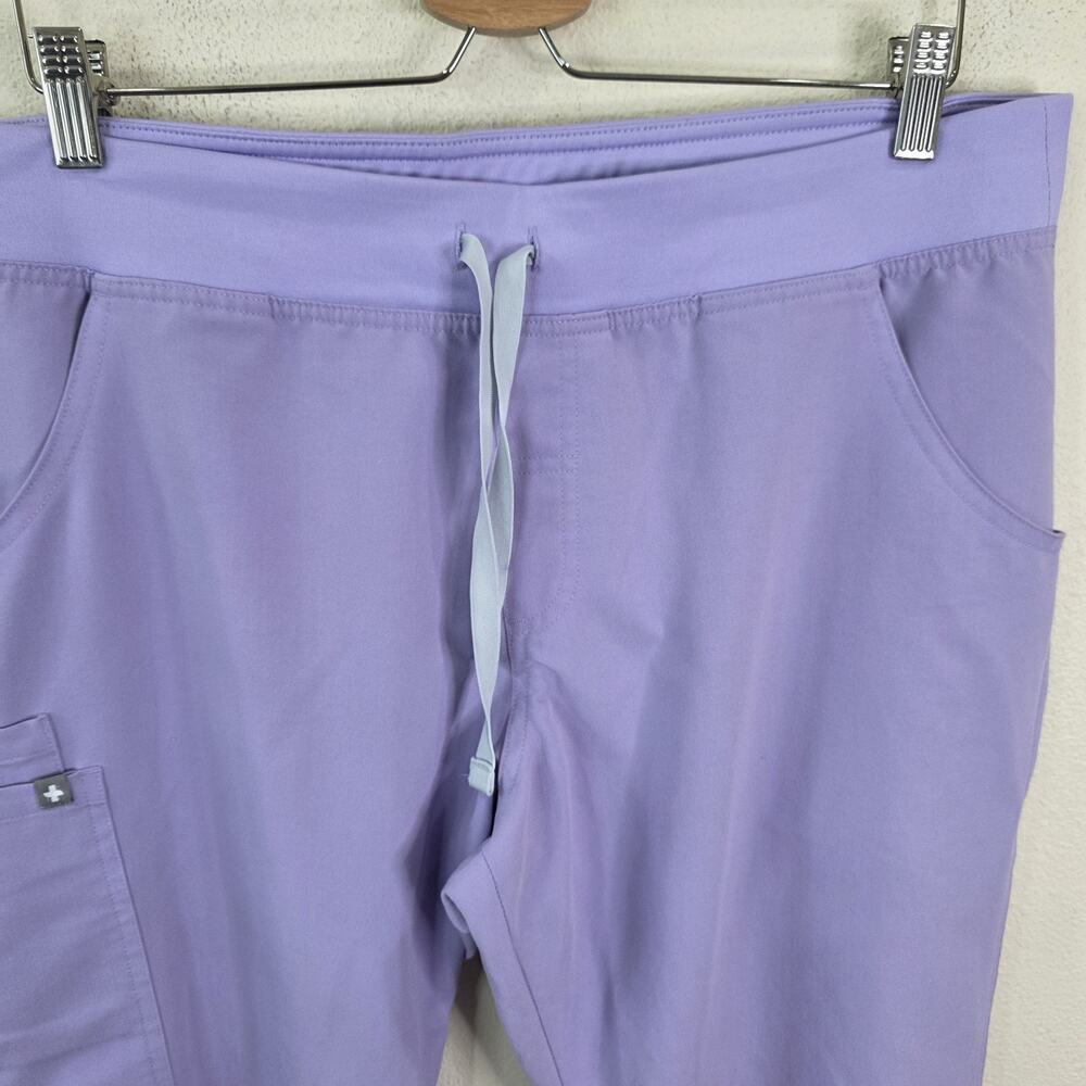 Figs Kade Cargo Scrub Pants Straight Leg Lavender Purple T21004 XL/P Petite - Picture 3 of 8